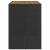 Masă bar grădină blat lemn acacia negru 145x80x110 cm poliratan GartenMobel Dekor