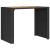Masă bar grădină blat lemn acacia negru 145x80x110 cm poliratan GartenMobel Dekor