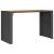 Masă bar grădină blat lemn acacia negru 185x80x110 cm poliratan GartenMobel Dekor