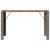 Masă bar grădină, blat lemn acacia, gri 185x80x110 cm poliratan GartenMobel Dekor