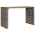 Masă bar grădină, blat lemn acacia, gri 185x80x110 cm poliratan GartenMobel Dekor