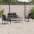 Set mobilier de grădină cu perne, 4 piese, negru, poliratan GartenMobel Dekor