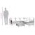 Set canapele de grădină cu perne, 2 piese, negru, poliratan GartenMobel Dekor