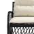 Set canapele de grădină cu perne, 2 piese, negru, poliratan GartenMobel Dekor