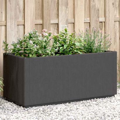 Jardinieră de grădină, gri închis, 80x36x35 cm, PP GartenMobel Dekor