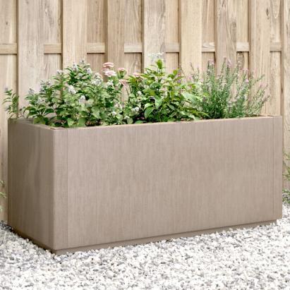 Jardinieră de grădină, maro deschis, 80x36x35 cm, PP GartenMobel Dekor