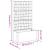 Jardinieră de grădină cu spalier, gri închis, 80x36x140 cm, PP GartenMobel Dekor
