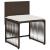 Set mobilier de grădină cu perne, 7 piese, maro, poliratan GartenMobel Dekor