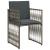 Set mobilier de grădină cu perne, 7 piese, gri, poliratan GartenMobel Dekor