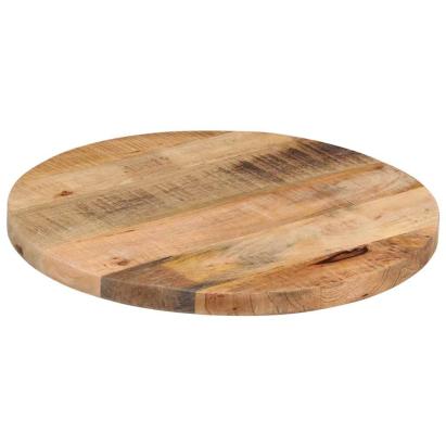 Blat de masă rotund, Ø 40x1,5 cm, lemn masiv de mango brut GartenMobel Dekor