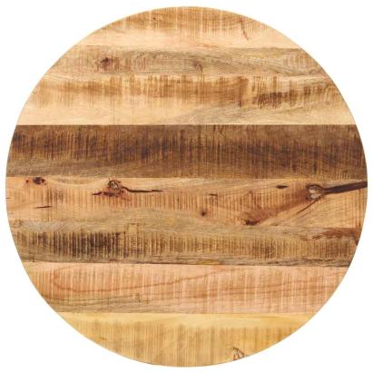 Blat de masă rotund, Ø 80x2,5 cm, lemn masiv de mango brut GartenMobel Dekor