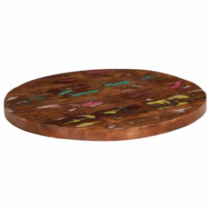 Blat de masă rotund, Ø 40x2,5 cm, lemn masiv reciclat GartenMobel Dekor