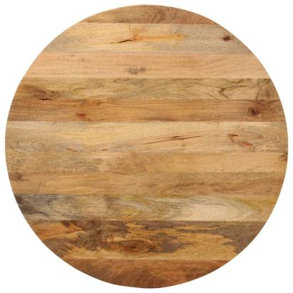 Blat de masă rotund, Ø 80x2,5 cm, lemn masiv de mango brut GartenMobel Dekor