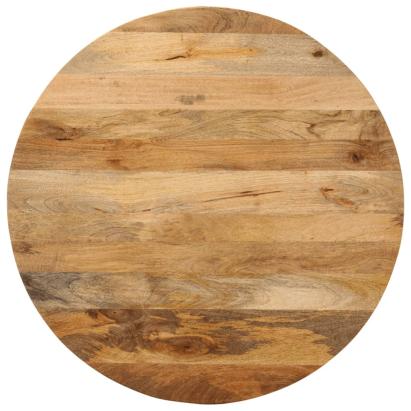 Blat de masă rotund, Ø 80x3,8 cm, lemn masiv de mango brut GartenMobel Dekor