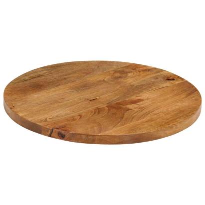 Blat de masă rotund, Ø 40x2,5 cm, lemn masiv de mango brut GartenMobel Dekor