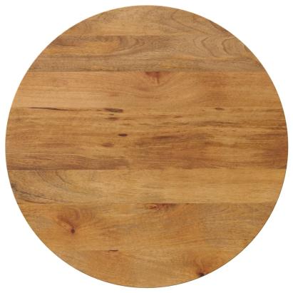Blat de masă rotund, Ø 80x2,5 cm, lemn masiv de mango brut GartenMobel Dekor