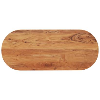 Blat de masă oval, 140x60x2,5 cm, lemn masiv de acacia GartenMobel Dekor