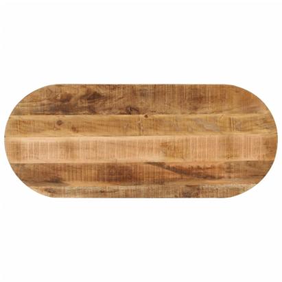 Blat de masă oval, 80x40x3,8 cm, lemn masiv mango brut GartenMobel Dekor