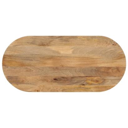 Blat de masă oval, 90x40x3,8 cm, lemn masiv de mango GartenMobel Dekor