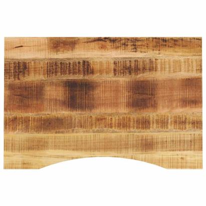 Blat birou cu decupaj curbat 80x60x2,5 cm lemn masiv mango brut GartenMobel Dekor