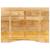 Blat birou cu decupaj curbat 100x80x2,5cm lemn masiv mango brut GartenMobel Dekor