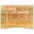 Blat birou cu decupaj curbat 110x80x2,5cm lemn masiv mango brut GartenMobel Dekor