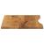 Blat birou cu decupaj curbat 80x50x2,5 cm lemn masiv mango brut GartenMobel Dekor