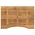 Blat birou cu decupaj curbat 80x50x2,5 cm lemn masiv mango brut GartenMobel Dekor