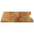 Blat birou cu decupaj curbat 100x50x2,5cm lemn masiv mango brut GartenMobel Dekor