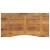 Blat birou cu decupaj curbat 110x50x2,5cm lemn masiv mango brut GartenMobel Dekor