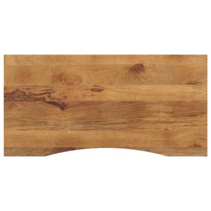Blat birou cu decupaj curbat 110x60x2,5cm lemn masiv mango brut GartenMobel Dekor