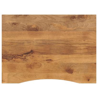 Blat birou cu decupaj curbat 110x80x2,5cm lemn masiv mango brut GartenMobel Dekor