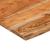 Blat birou 80x80x2,5 cm, pătrat, lemn masiv acacia margine vie GartenMobel Dekor