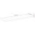 Raft perete 80x20x3,8 cm dreptunghiular lemn acacia margine vie GartenMobel Dekor
