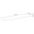 Raft perete 120x30x3,8cm dreptunghiular lemn acacia margine vie GartenMobel Dekor