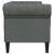 Canapea Chesterfield cu 2 locuri, gri închis, material textil GartenMobel Dekor
