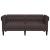 Canapea Chesterfield cu 2 locuri, maro închis, material textil GartenMobel Dekor