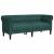 Canapea Chesterfield cu 2 locuri, verde închis, material textil GartenMobel Dekor