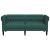 Canapea Chesterfield cu 2 locuri, verde închis, material textil GartenMobel Dekor