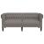 Canapea Chesterfield cu 2 locuri, gri taupe, material textil GartenMobel Dekor