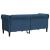 Canapea Chesterfield cu 2 locuri, albastru, material textil GartenMobel Dekor
