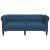 Canapea Chesterfield cu 2 locuri, albastru, material textil GartenMobel Dekor
