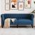 Canapea Chesterfield cu 2 locuri, albastru, material textil GartenMobel Dekor