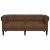 Canapea Chesterfield cu 2 locuri, maro, material textil GartenMobel Dekor