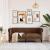Canapea Chesterfield cu 2 locuri, maro, material textil GartenMobel Dekor