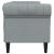 Canapea Chesterfield cu 3 locuri, gri deschis, material textil GartenMobel Dekor