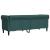 Canapea Chesterfield cu 3 locuri, verde închis, material textil GartenMobel Dekor