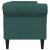 Canapea Chesterfield cu 3 locuri, verde închis, material textil GartenMobel Dekor