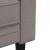 Canapea Chesterfield cu 3 locuri, gri taupe, material textil GartenMobel Dekor