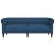 Canapea Chesterfield cu 3 locuri, albastru, material textil GartenMobel Dekor